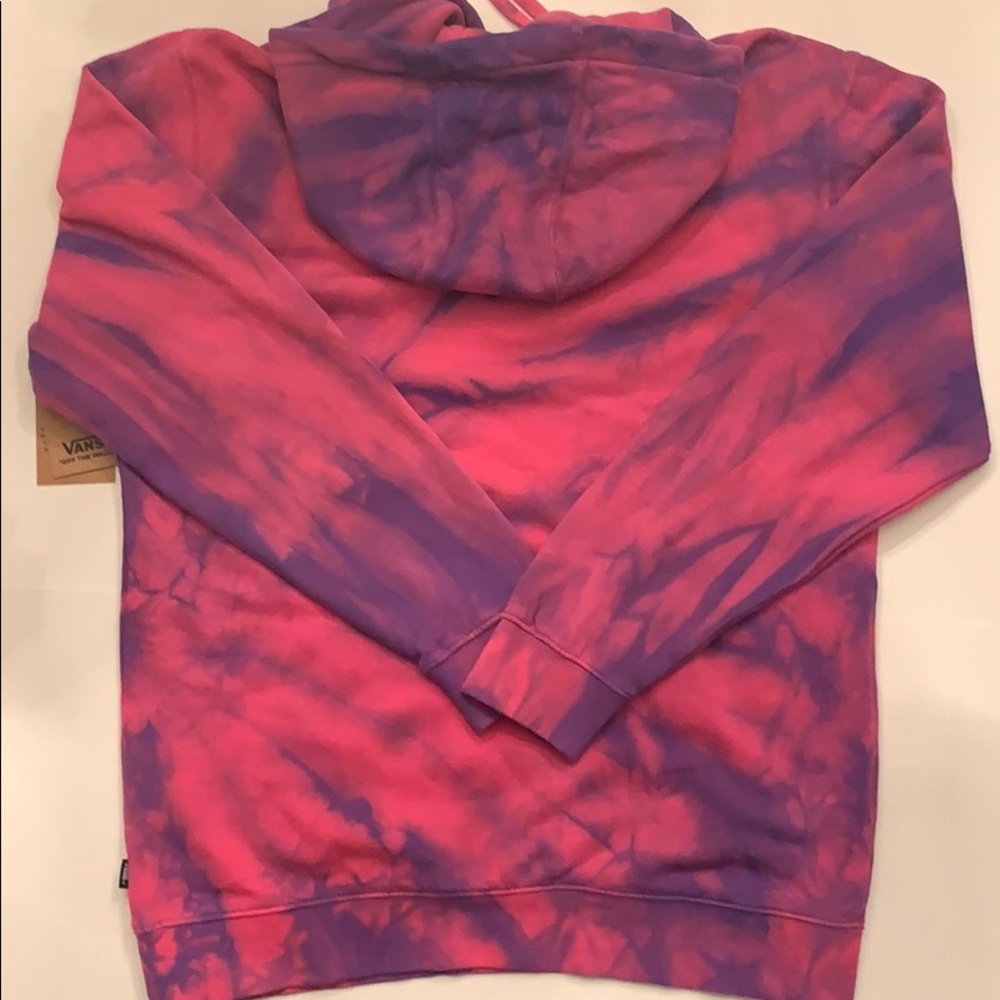 New men’s Vans tie-dye hoodie purple/pink - Picture 2 of 5